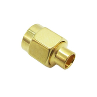 Conector Coaxial SMA Macho Recto de Latón de Alta Calidad para Cable RG141RG402 RG405