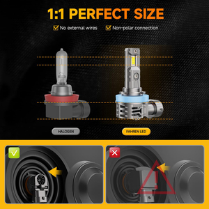 Vehicle Parts Ultra Fast Speed Fans H11 <b>LED</b> <b>Headlight</b> Bulb Reliable External Driver Metal Housing Focused Projector Components - Product Image 3