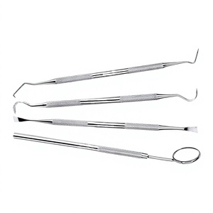 4 Pcs Manual Dental Tools Plaque Remover Teeth Cleaning Kit Professional German Stainless Steel Dental Care Set Deep Teeth - Product Image 4