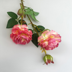 Simulato <span class=keywords><strong>fiore</strong></span> di peonia occidentale <span class=keywords><strong>fiore</strong></span> di seta essiccato Bouquet tavolo decorazione floreale soggiorno all'ingrosso - Product Image 6