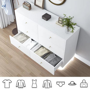 <span class=keywords><strong>Commode</strong></span> à <span class=keywords><strong>tiroirs</strong></span> en bois blanc bon marché avec éclairage LED, <span class=keywords><strong>6</strong></span> <span class=keywords><strong>tiroirs</strong></span>, meubles de chambre à coucher - Product Image 4