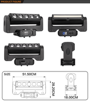 Nouveau produit, éclairage de scène DMX à vitesse rapide, LED double face, tête mobile de scène DJ