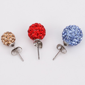 diamante brillante <span class=keywords><strong>para</strong></span> mujer, muchos colores Pendiente de perlas - Product Image 2