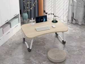 Bureau d'ordinateur portable pliable portable <span class=keywords><strong>avec</strong></span> ports USB support pour ordinateur portable et fente pour tasse pour manger support de lecture pour ordinateur portable et <span class=keywords><strong>tiroir</strong></span> pliant - Product Image 6