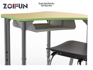 Escritorio Ajustable de Pie para Aula Escolar con Forma de Triángulo Irregular, Mesa de Estudio de Pie para Niños de Varios Colores y Formas - Product Image 5