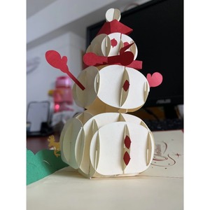 Carte de vœux de Noël 3D, carte de Noël pop-up pour les fêtes / Conception personnalisée / ODM, prix négociable - Product Image 3