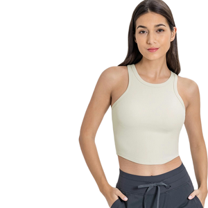 RUIQUWIN <b>Women's</b> Casual Sports <b>Vest</b> Breathable OEM Yoga Top with Striped Sleeves Yoga Wear <b>for</b> <b>Women</b> - Product Image 2