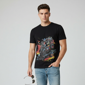 เสื้อยืดเจอร์ซีย์ผ้าฝ้าย 100% ทรงปกติสำหรับผู้ชาย น้ำหนัก 180 กรัม ป้องกันการเป็นขุย ระบายอากาศได้ดี เป็นมิตรกับสิ่งแวดล้อม ดีไซน์แบบยูนิเซ็กส์ - Product Image 1