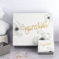 Couvercle avec impression florale, boîte cadeau pour vêtements, emballage pour bébés, en Stock