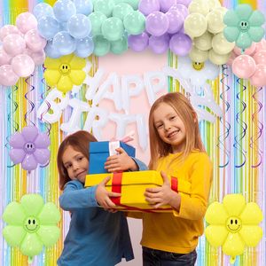 <span class=keywords><strong>Pastel</strong></span> <span class=keywords><strong>arc</strong></span>-<span class=keywords><strong>en</strong></span>-<span class=keywords><strong>ciel</strong></span> décorations d'<span class=keywords><strong>anniversaire</strong></span> pour les filles joyeux <span class=keywords><strong>anniversaire</strong></span> décorations marguerite fleur printemps ballons guirlande <span class=keywords><strong>arc</strong></span> Kit - Product Image 6