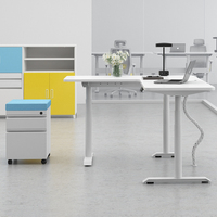 Bureau debout intelligent OMNI avec mémoire de position, table collaborative pour salles de réunion, bureau d'angle en L réglable pour ordinateur
