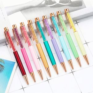 Stylo publicitaire promotionnel personnalisé avec logo, en métal diamanté multicolore, 1,0 mm - Product Image 1
