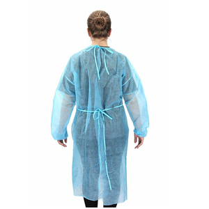 Bán Buôn Dùng Một Lần Dành Cho Người Lớn Cách Ly Áo Choàng Y Tế Bảo Vệ Không Dệt PP Phẫu Thuật Áo - Product Image 3