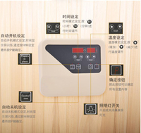 Panel Kontrol Tombol Putar Digital 3~9kw untuk Pemanas Sauna