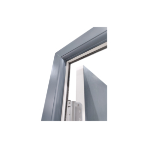 Onda FRP GRP Porte d'entrée composite à grain <span class=keywords><strong>de</strong></span> bois peint en gris avec quatre panneaux <span class=keywords><strong>de</strong></span> verre et cadre - Product Image 5