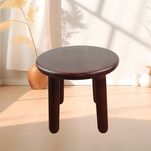Round Wooden <b>Stool</b> For Home Children And Adults Durable Low <b>Seat</b> Furniture - Product Image 2