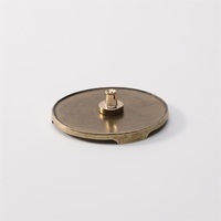 Porte-encens Maxery en laiton antique Porte-cône d'encens Lotus Plateau en bronze antique classique Décoration intérieure de la maison