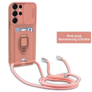 <span class=keywords><strong>Funda</strong></span> para Teléfono con Ranura para Tarjetas para <span class=keywords><strong>Samsung</strong></span> S25 Ultra S25 Edge, Soporte para Tarjetas con Ventana Deslizante y Orificio para Cordón, Cubierta Antigolpes - Product Image 5