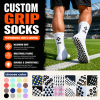 Chaussettes de football antidérapantes en gros, chaussettes de sport personnalisées avec logo et points en silicone, respirantes, vente directe usine