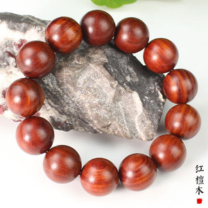 สร้อยข้อมือไม้โรสวูด 18 มม. 13 เม็ด สายเดี่ยว ลูกปัดไม้แบบพุทธ สำหรับทุกเพศ ใส่ได้ทุกวัน ของสะสมทางวัฒนธรรม เครื่องประดับ - Product Image 2