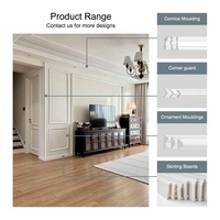 Nouveau design ODM – Profilés de plinthe décoratifs en polystyrène de 8 cm – Fabricant de plinthes en PS