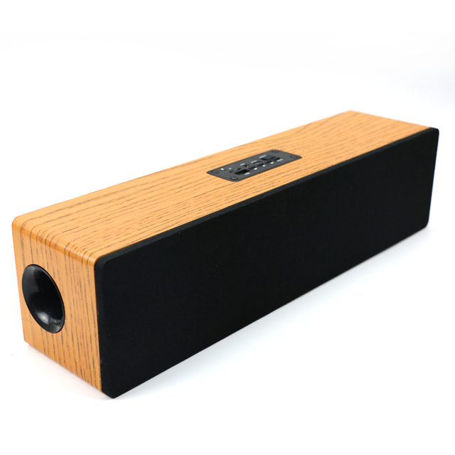New S7 Wooden Wireless Speakers High Power Home Desktop Retro Wood Fm Radio Bluetooth Speaker