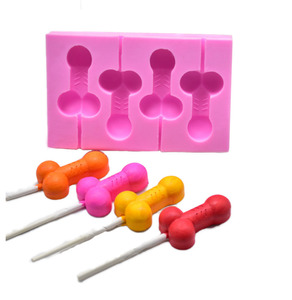 قوالب سيليكون مصاصات على شكل قضيب ثلاثية الأبعاد، قوالب كيك بوب على شكل قضيب - Product Image 3