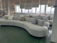 Modernes Nordisches Einfaches Samt-Sofa Geeignet für Große Familien Stoff für Modernes Wohnzimmer Luxus