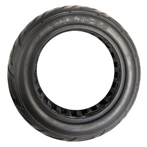 Pneu plein 10x2.7-6.5FA 10 pouces pour trottinette électrique – Amélioration des performances, traction antidérapante, résistant à l'usure, ensemble de roue sans chambre à air - Product Image 4