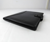 Porte-documents A4 personnalisé en cuir PVC créatif OEM pour bureau, avec logo en relief, pochette de rangement pour documents, couverture en cuir PU