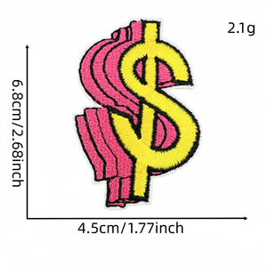 Patchs brodés magnétiques roses « Money Magnet » avec slogan « Girl Boss Hustle », appliques thermocollantes « Money Loves Me », badges <span class=keywords><strong>pour</strong></span> sacs et décorations féminines - Product Image 4