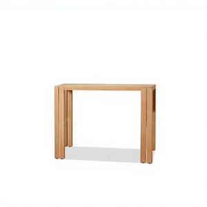Silla de Comedor de Madera de Teca con Esquinas Redondeadas, Pulida a Mano, Elegante Asiento de Jardín para Proyectos de Villas - Product Image 2