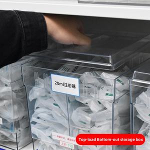 Kotak Penyimpanan Jarum Suntik Plastik Transparan Persegi Panjang Multifungsi dengan Label Kustom untuk Penggunaan Klinik Rumah Sakit - Product Image 4