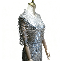 Robe de soirée longue maxi HT&T Avant-Garde avec sangle métallique et sequins, taille et couleur personnalisables, or/argent, style club sexy, pour soirée de gala