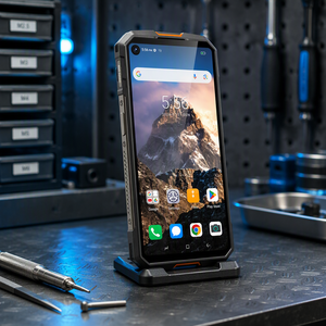 Téléphone portable robuste de 6,28 pouces, Android 16, batterie de 5300 mAh, NFC, déverrouillage par empreinte digitale, smartphone robuste pour la construction et le travail sur le terrain - Product Image 1