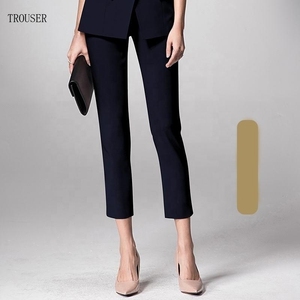 LCBZ Wholesale Customized Skirt Uniform Dark <strong>Navy</strong> Color Slim Fit Blazer for <strong>Ladies</strong> Office Short Sleeve Women's <strong>Suits</strong> - Product Image 6