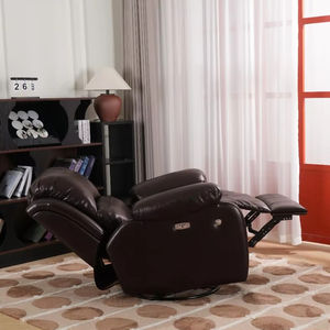 Vente en gros de canapés bercants relaxants inclinables pour cinéma maison avec bouton électrique monoplace de petite taille pour chambres à coucher - Product Image 6