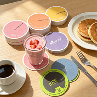 Sous-verres en papier absorbant jetables personnalisés OEM ODM, sous-verres ronds pour café, tapis en papier écologiques pour bar et bière, pour la restauration