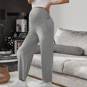 Pantalons <span class=keywords><strong>de</strong></span> maternité pour femmes, bas <span class=keywords><strong>de</strong></span> <span class=keywords><strong>jogging</strong></span> sur le ventre, pyjamas <span class=keywords><strong>de</strong></span> <span class=keywords><strong>grossesse</strong></span> longs, pantalons <span class=keywords><strong>de</strong></span> yoga - Product Image 2