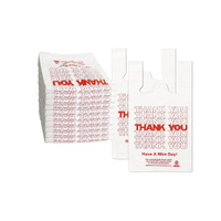 Sacs en plastique HDPE de qualité alimentaire personnalisés, écologiques, type T-shirt, les plus vendus, sacs de remerciement