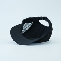 Casquette de camping 5 panneaux personnalisable avec logo, en nylon respirant à séchage rapide, avec visière incurvée, pour activités de plein air et course à pied, unisexe, vente en gros