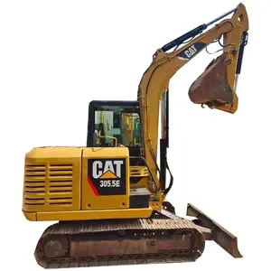 Usado CAT 305,5 Excavadora CAT 305.5E2 307d 306 308c Mini Excavadora Venta caliente Caterpillar 306 maquinaria de movimiento de tierras