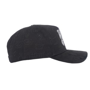 หมวกแก๊ป 5 แผง ผ้าฝ้ายผสมหนังกลับ ปักโลโก้ TCAP China Rhinestones - Product Image 4