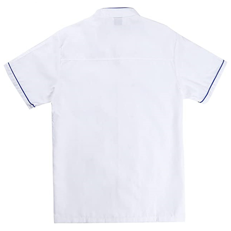 Wholesale Unisex Short Sleeve Chef Jacket with Chef Uniform for Restaurant