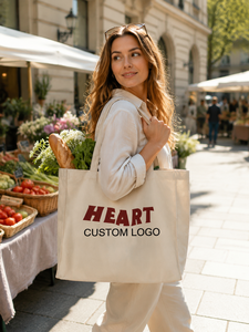 Bolsa de Lona Resistente Unisex Ecológica, Nueva Tendencia de Moda 2025, Gran Capacidad, Bolsa de Compras para Estudiantes, Fin de Semana, Hombro - Product Image 3