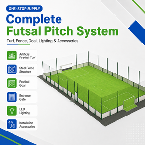 Système de terrain de <span class=keywords><strong>football</strong></span> en <span class=keywords><strong>cage</strong></span> de futsal 5 contre 5 avec gazon artificiel, <span class=keywords><strong>mini</strong></span> terrain de <span class=keywords><strong>football</strong></span>, terrain de sport extérieur - Product Image 2