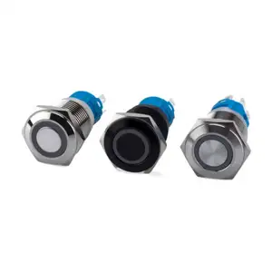 8mm 10mm 12mm 16mm 19mm 22mm 25mm 28mm 30mm push button switch latching momentary illuminated waterproof buttons switches