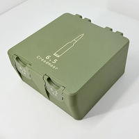 Boîte de rangement pour munitions 3D imprimée, capacité de 100 cartouches, double plateau, en plastique, 1 pièce