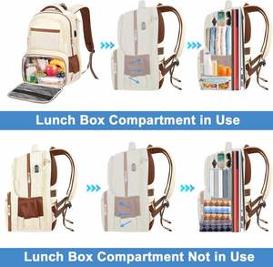 Backpack Lunch <b>Bag</b> for Women Sturdy Teacher Nurse Insulated Cooler Backpack for Work <b>College</b> Travel Picnic - Product Image 3