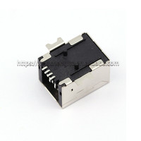 Tipe B perempuan SMT 180 derajat USB-B SMD 4Pin USB-BF untuk antarmuka komunikasi faks